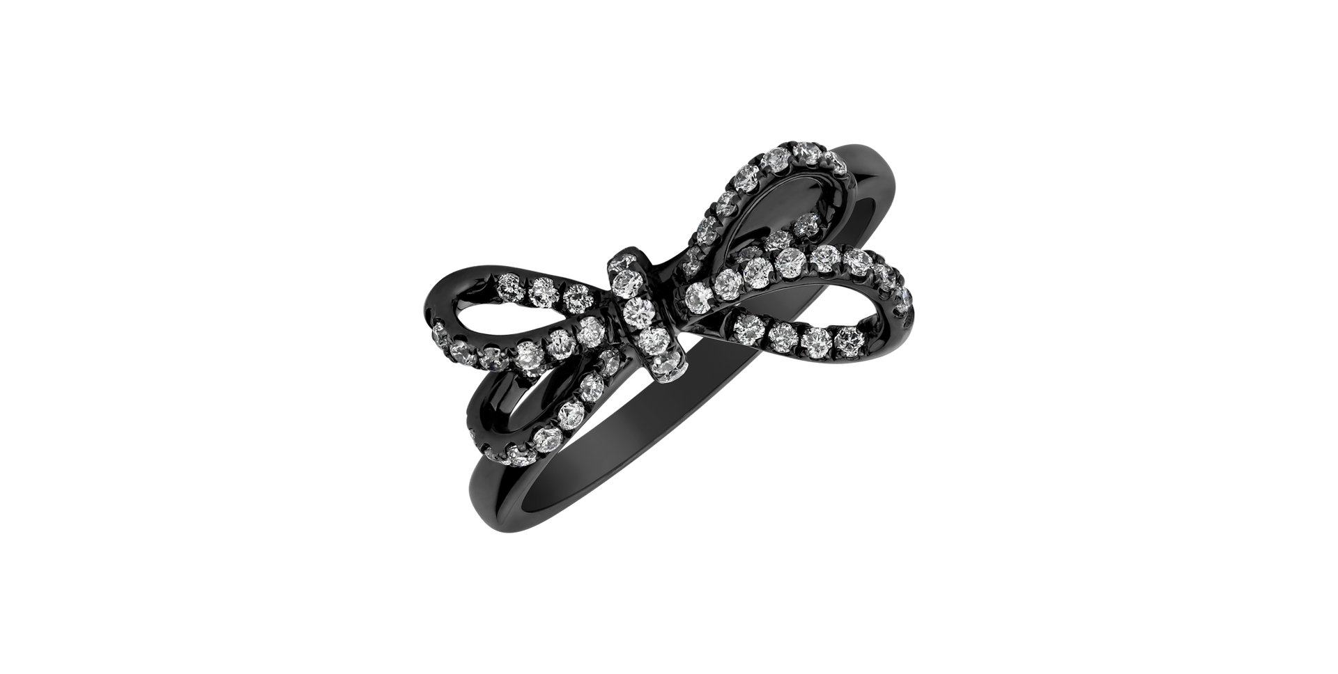 Prsten s diamanty Galaxy Ribbon