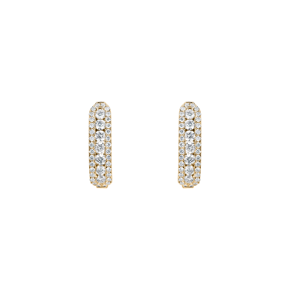 Náušnice s diamanty Midnight Dream