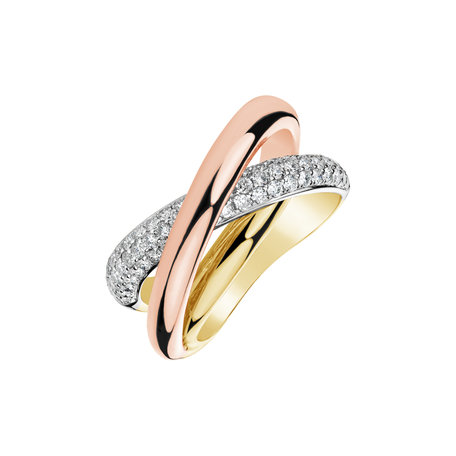 Prsten s diamanty Rainbow Harmony