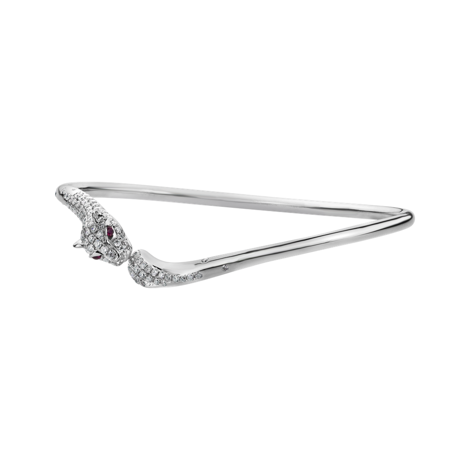 Náramek s diamanty a rubíny Tiger Triangle
