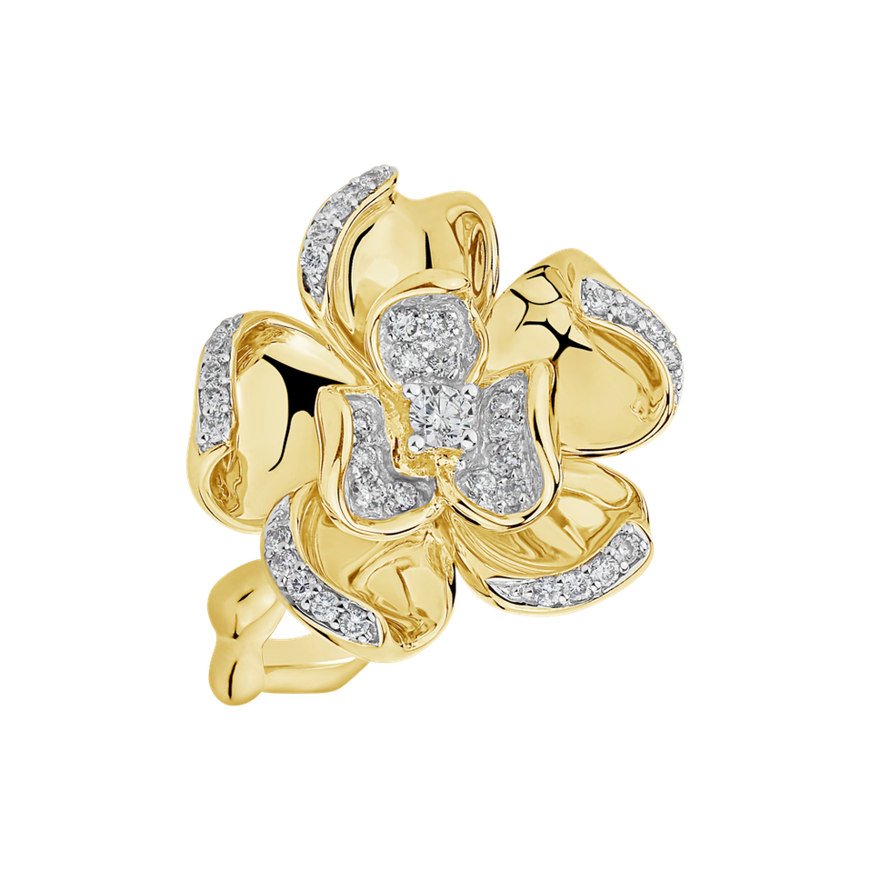 Prsten s diamanty Cherry Brandy