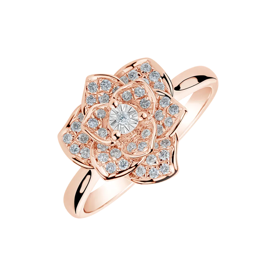 Prsten s diamanty Witching Flower