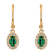 Náušnice se smaragdem a diamanty Shine Secret2