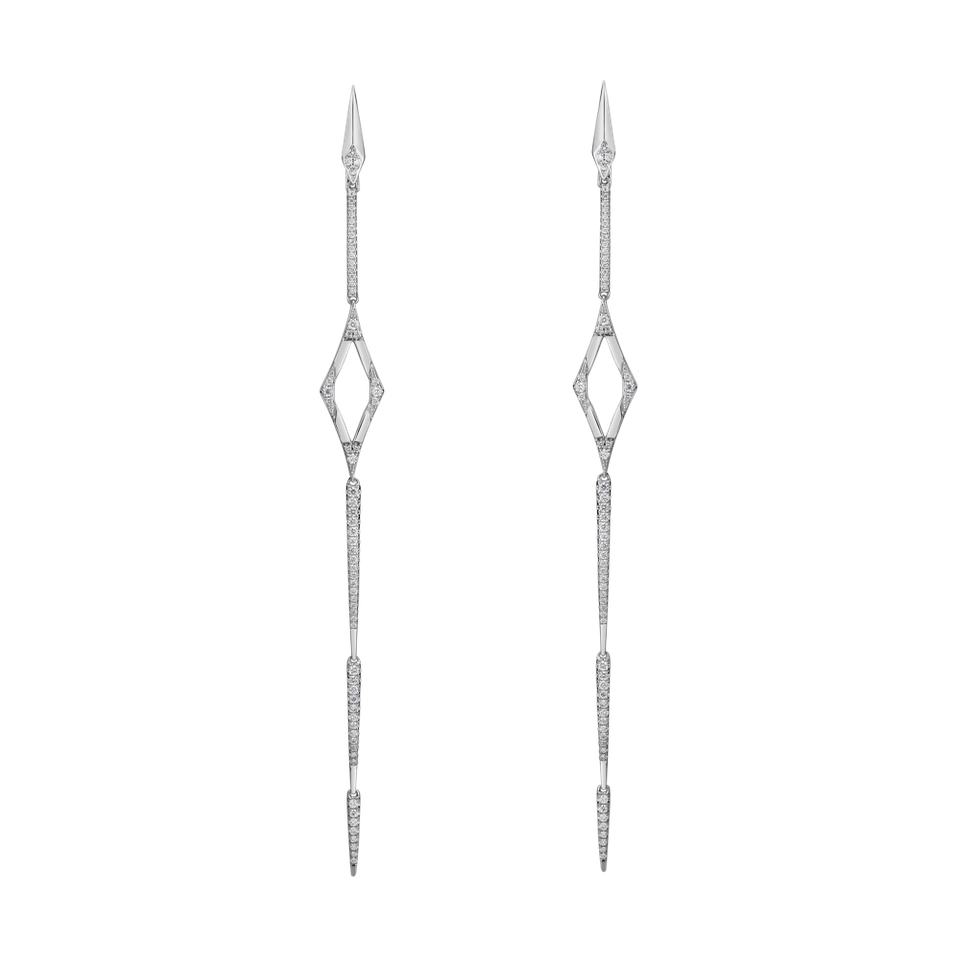 Náušnice s diamanty Charming Spear
