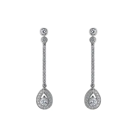Náušnice s diamanty Glamour Drop