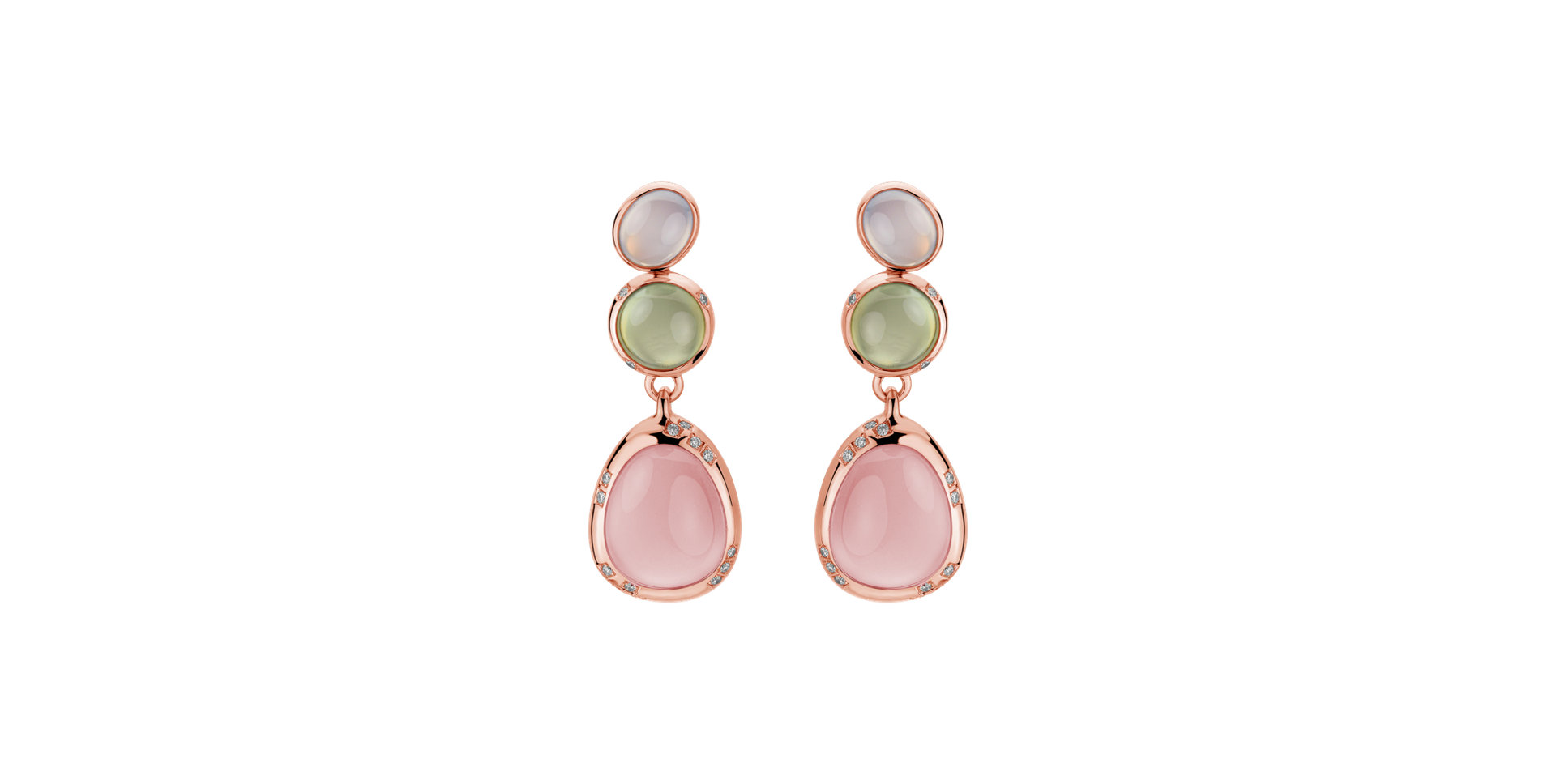 Náušnice s diamanty a drahokamy Arabic Glam