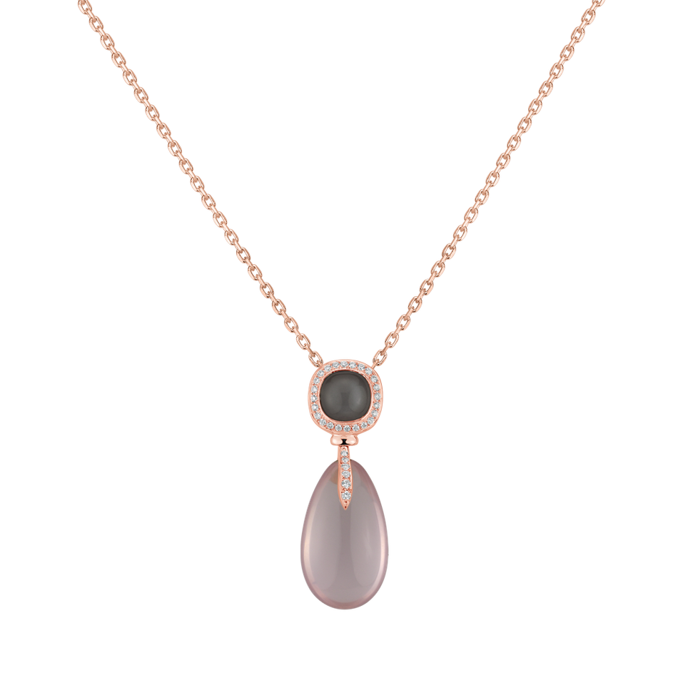 Přívěs s diamanty, měsíčním kamenem a růženínem Astonishing Achievement