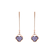 Náušnice s ametystem diamanty Beautiful Oksana2