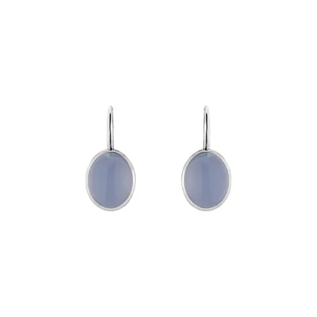Náušnice s chalcedonem Elegant Moondust