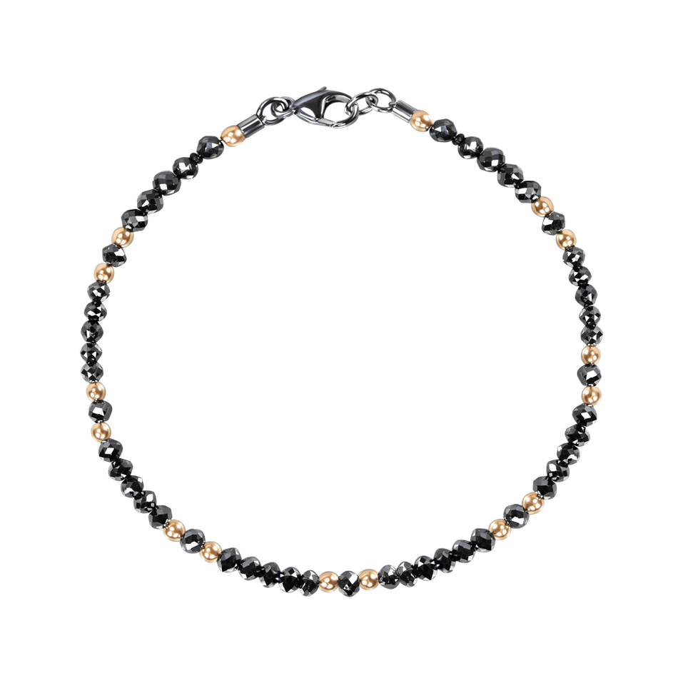 Náramek s černými diamanty Black Eminence