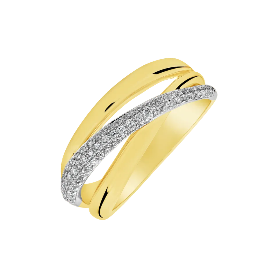 Prsten s diamanty Double Joy