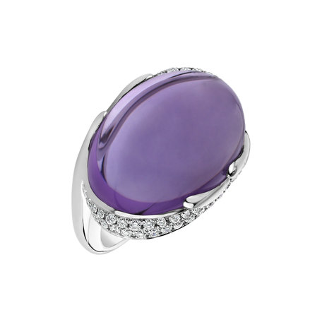 Prsten s ametystem a diamanty Gem Miracle