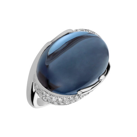 Prsten s topazem a diamanty Gem Miracle