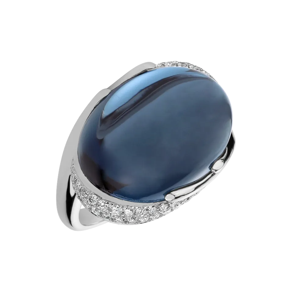 Prsten s topazem a diamanty Gem Miracle