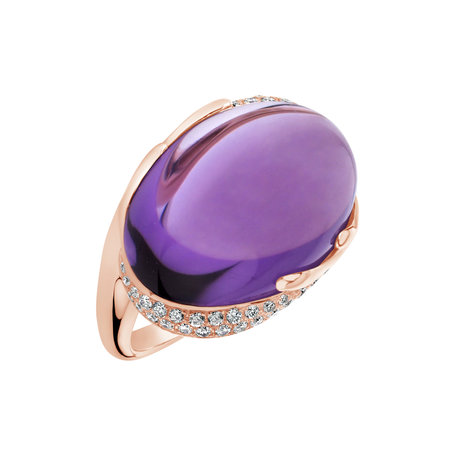 Prsten s ametystem a diamanty Gem Miracle