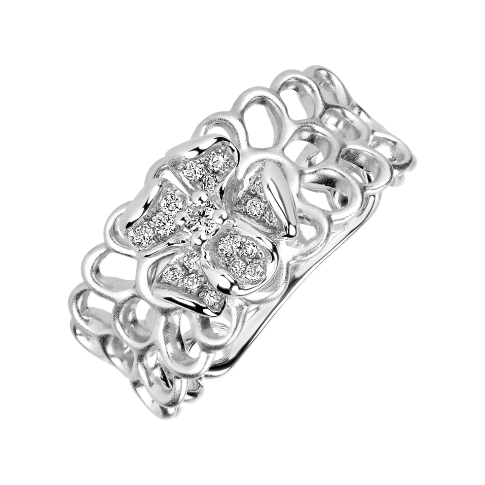 Prsten s diamanty Oriental Garden