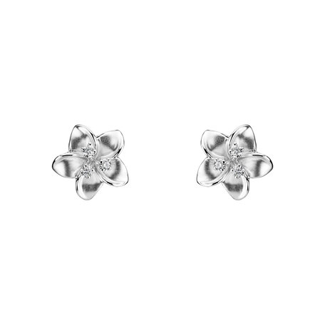 Náušnice s diamanty Floweret