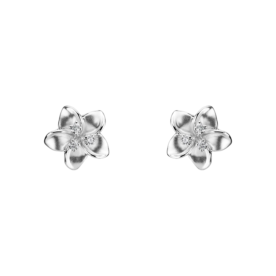 Náušnice s diamanty Floweret