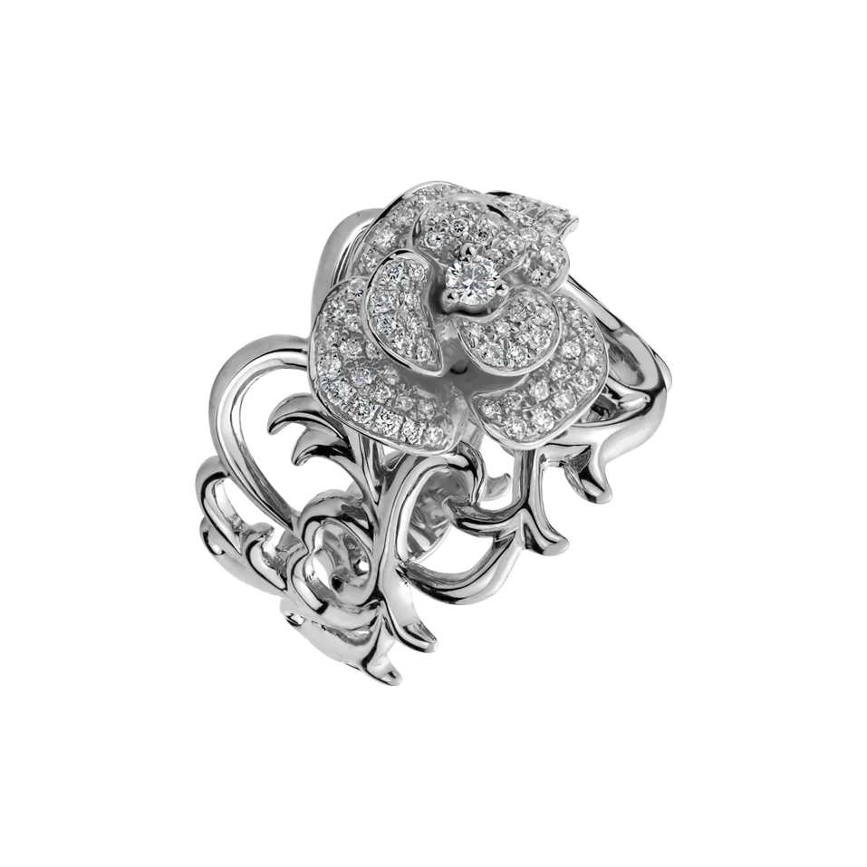 Prsten s diamanty Flower Mystery