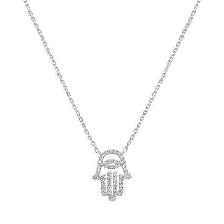 Náhrdelník s diamanty Hand Eye