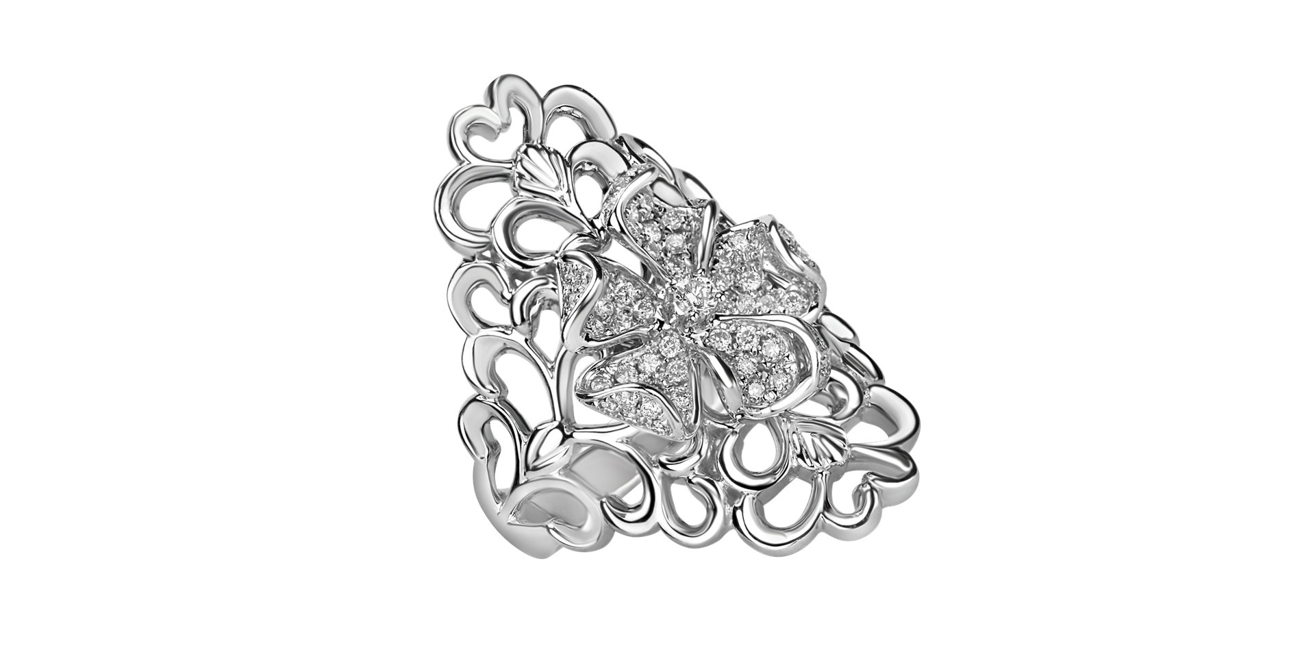 Prsten s diamanty Luxury Garden