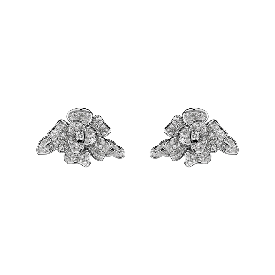 Náušnice s diamanty Duchess Flower