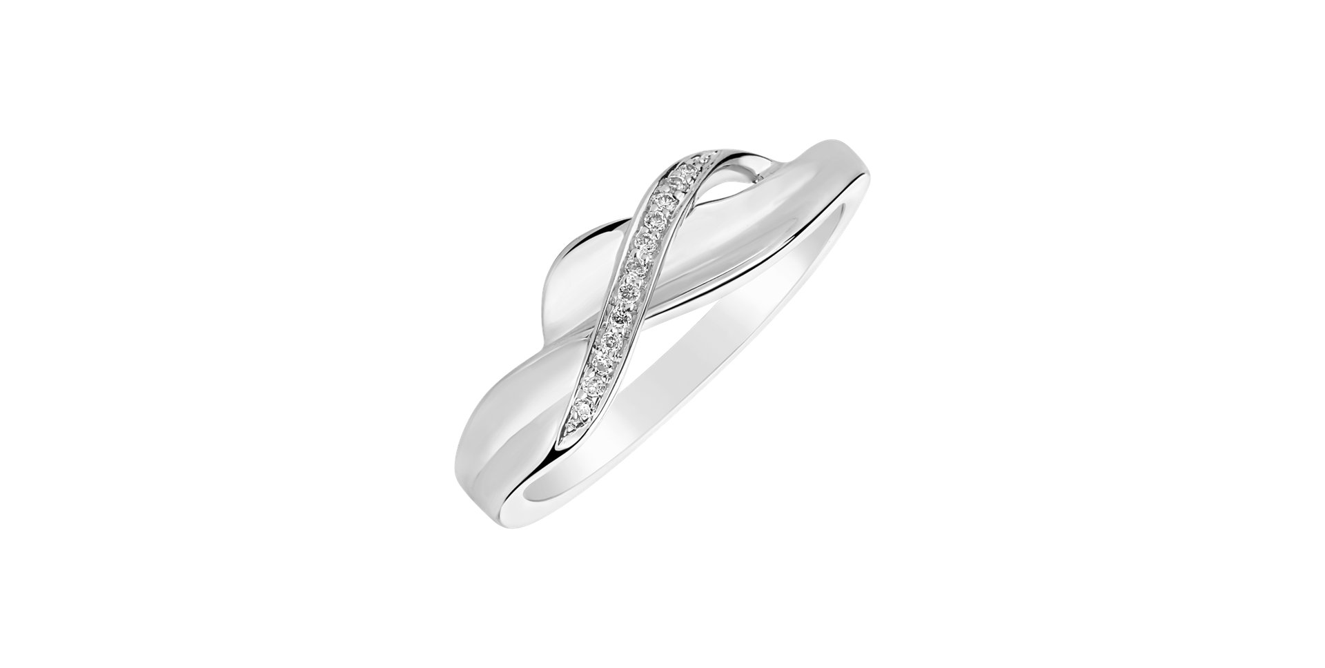 Prsten s diamanty Seductive Waves