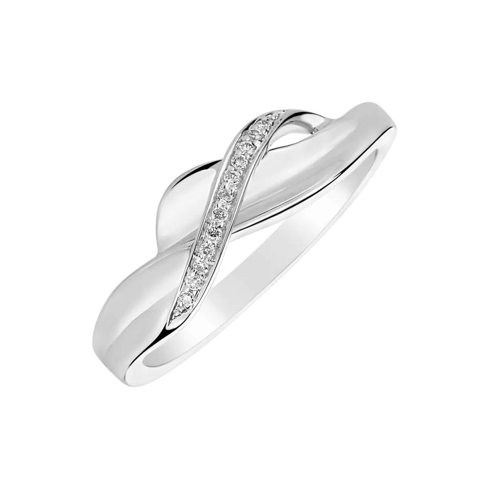 Prsten s diamanty Seductive Waves