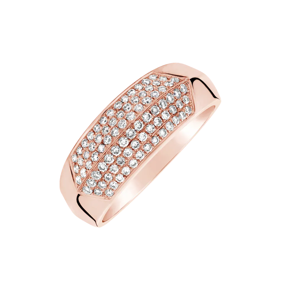 Prsten s diamanty Shiny Button