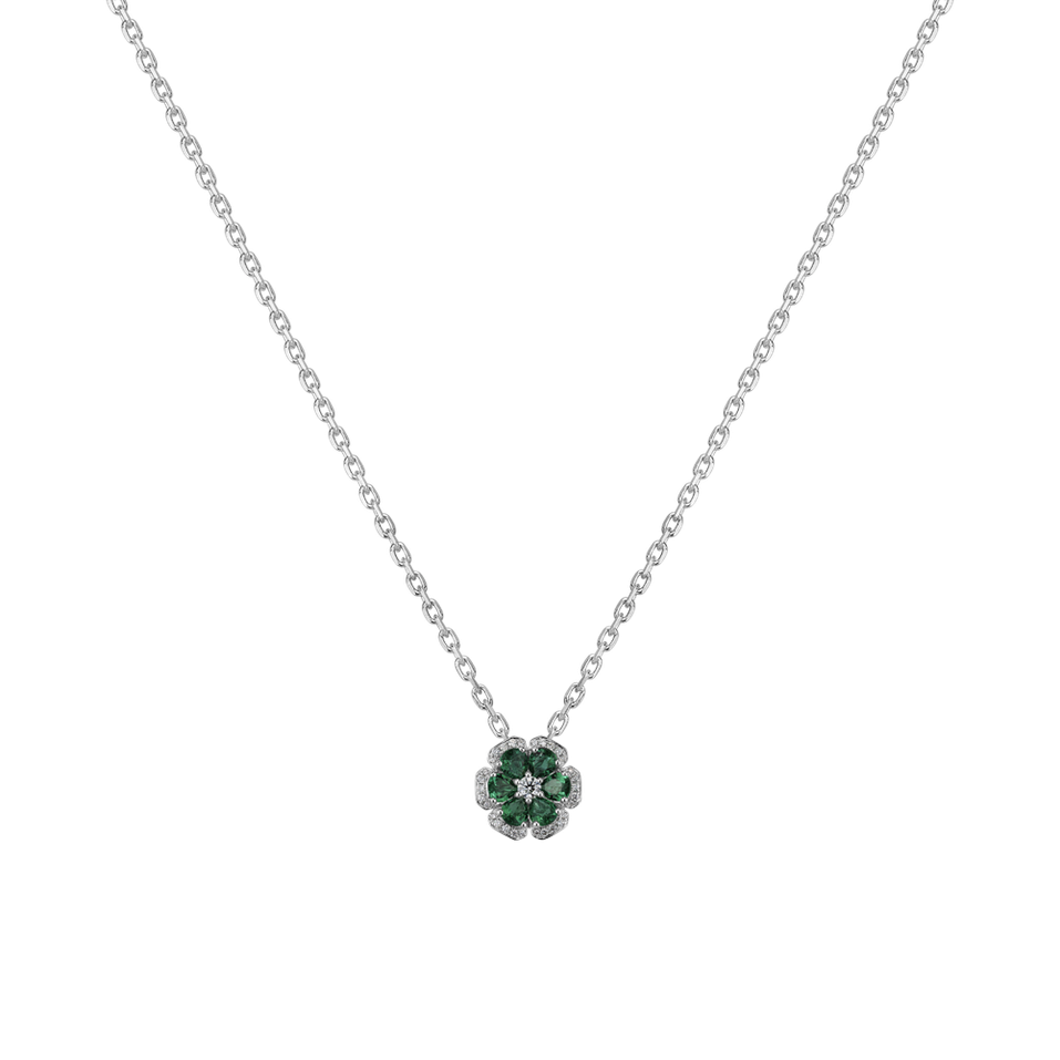 Přívěs s diamanty a smaragdy Emerald Lady