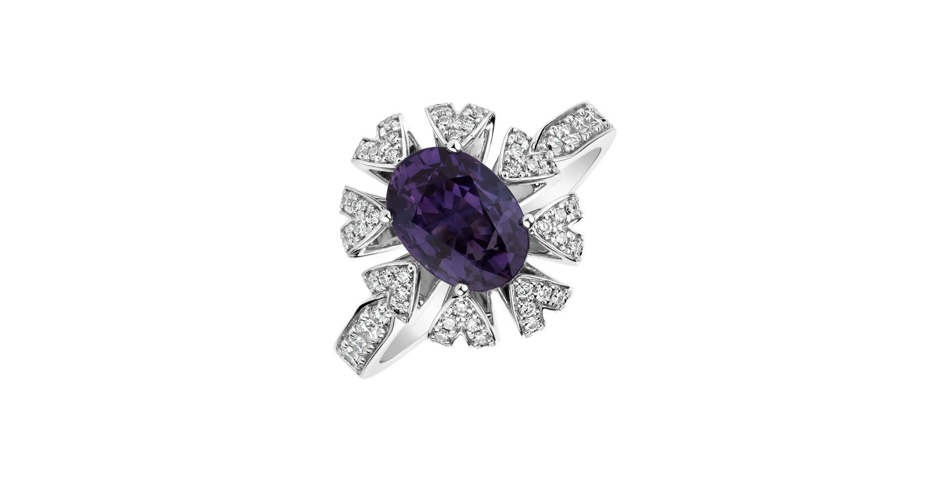 Prsten se safírem a diamanty Goodnight Moon