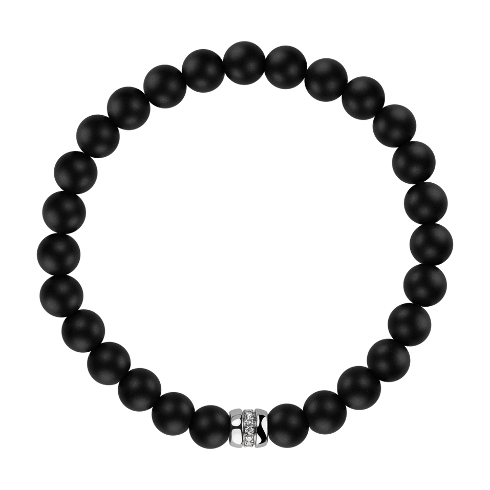 Náramek s diamanty a acháty Oracle