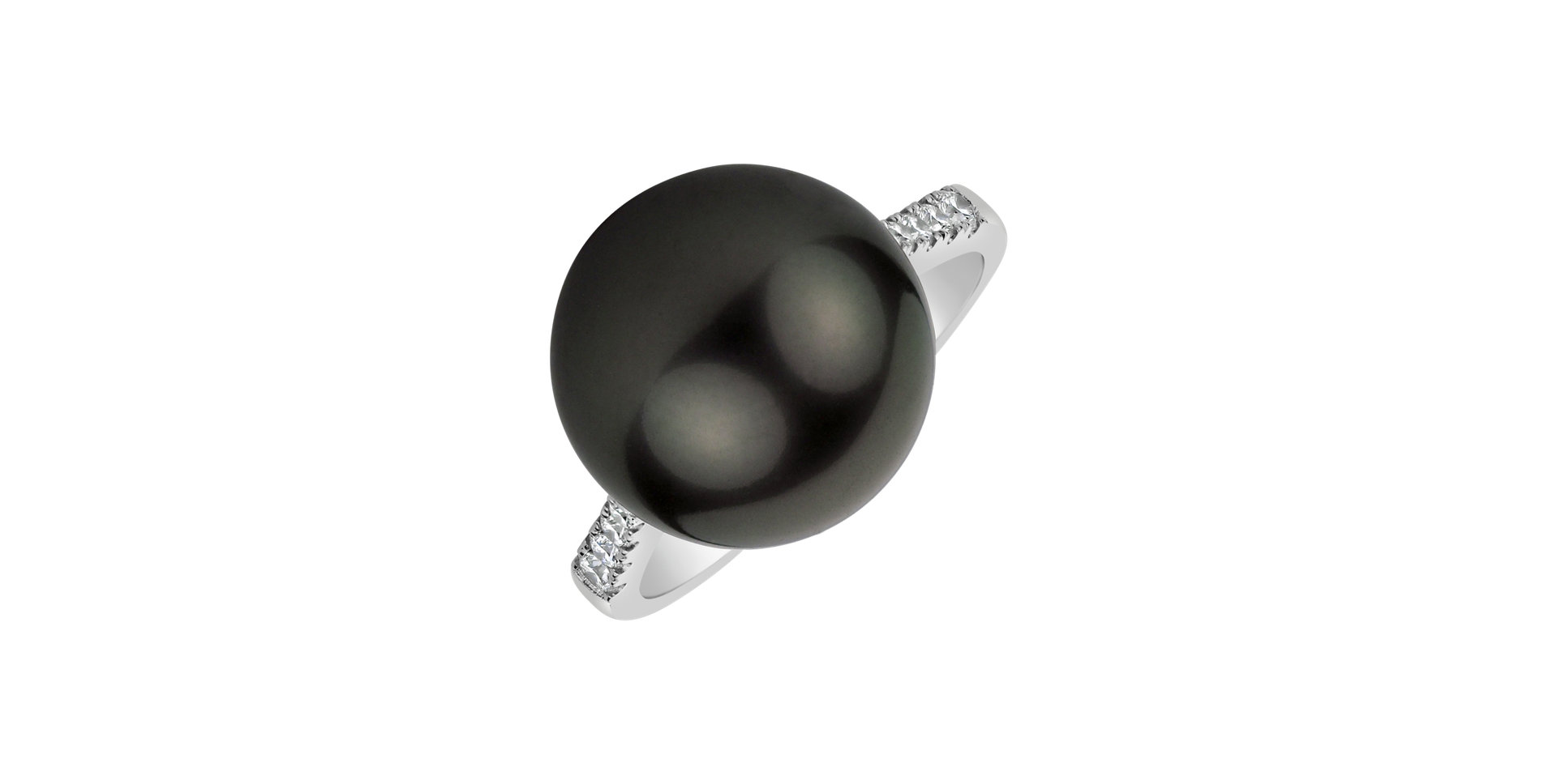 Prsten s perlou a diamanty Celestial Shore