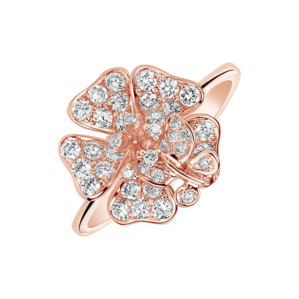 Prsten s diamanty Brilliant Flower