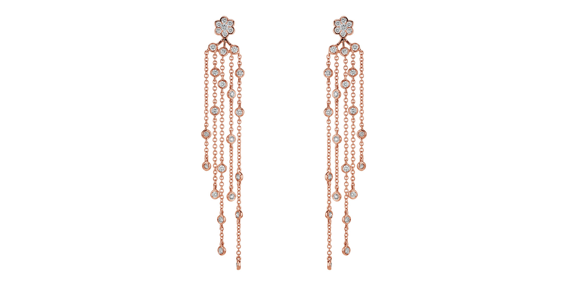 Náušnice s diamanty Kismet