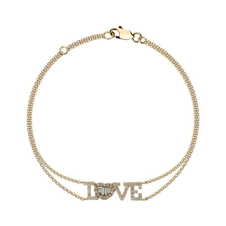 Náramek s diamanty Love Messenger