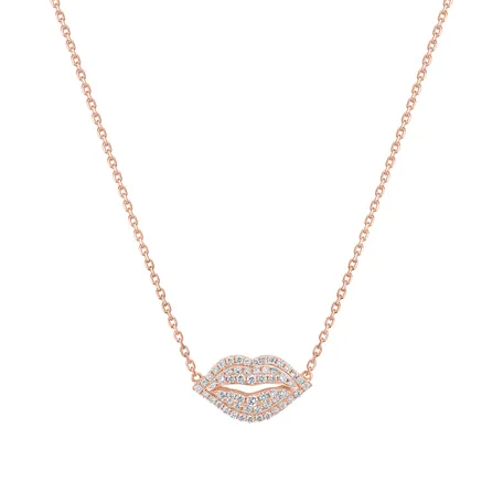 Náhrdelník s diamanty Magic Lips