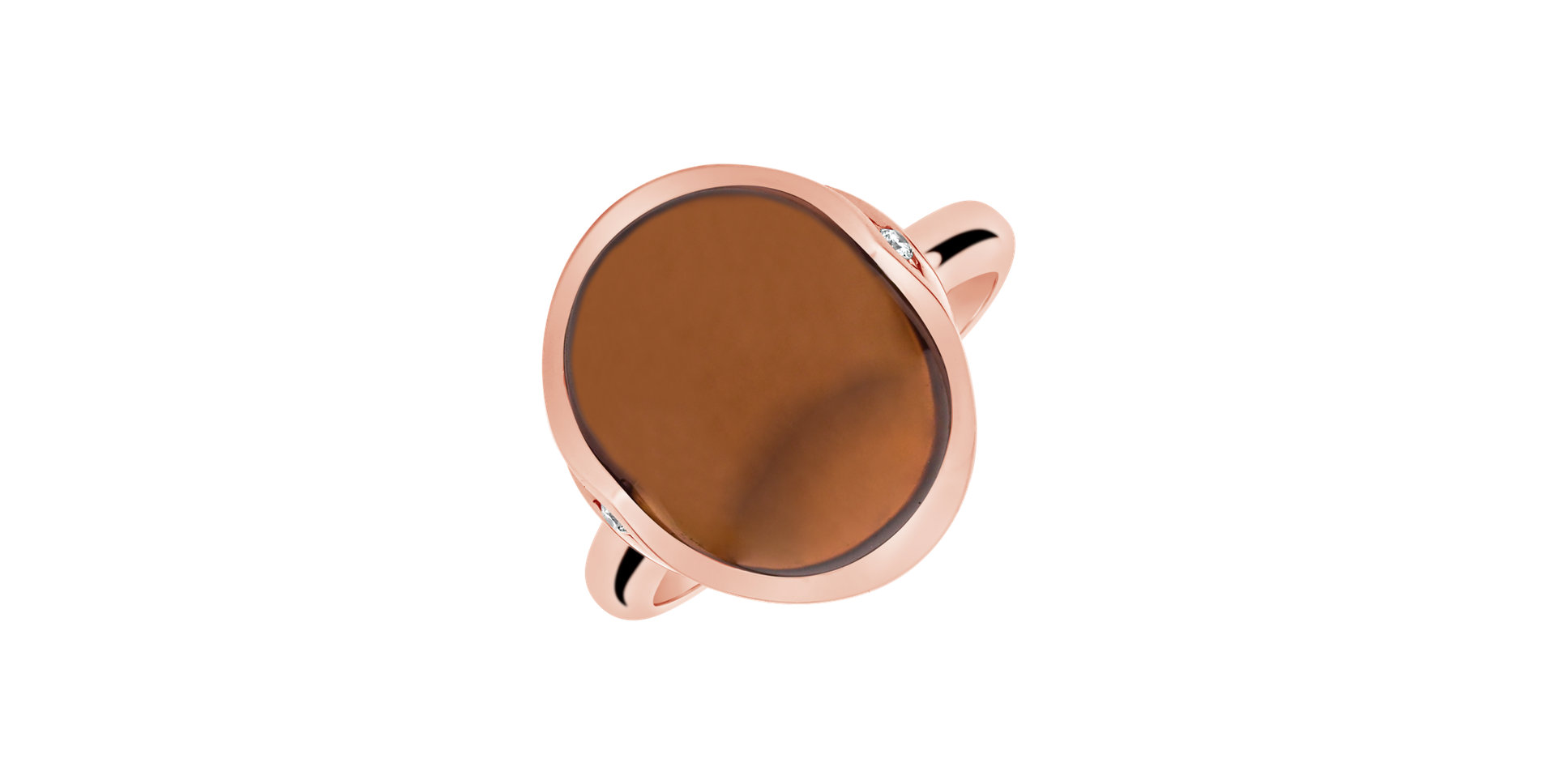 Prsten s quartzem diamanty Fairytale Drop