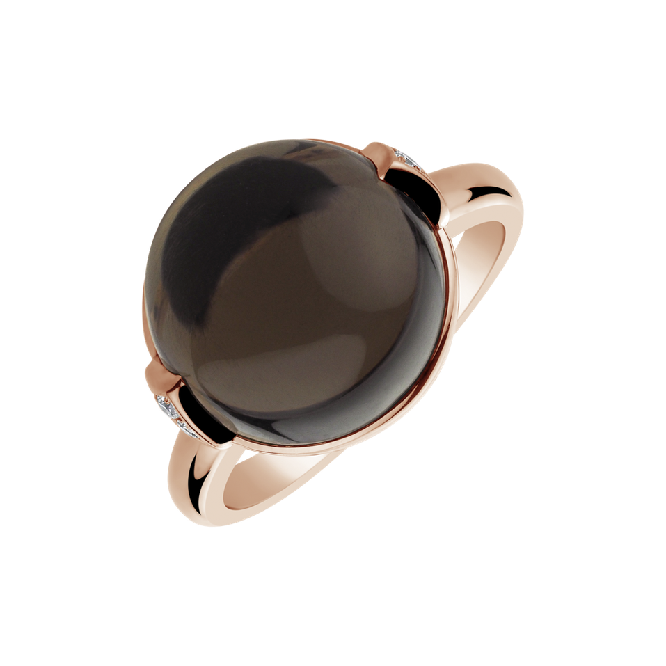 Prsten s quartzem diamanty Fairy Blossom