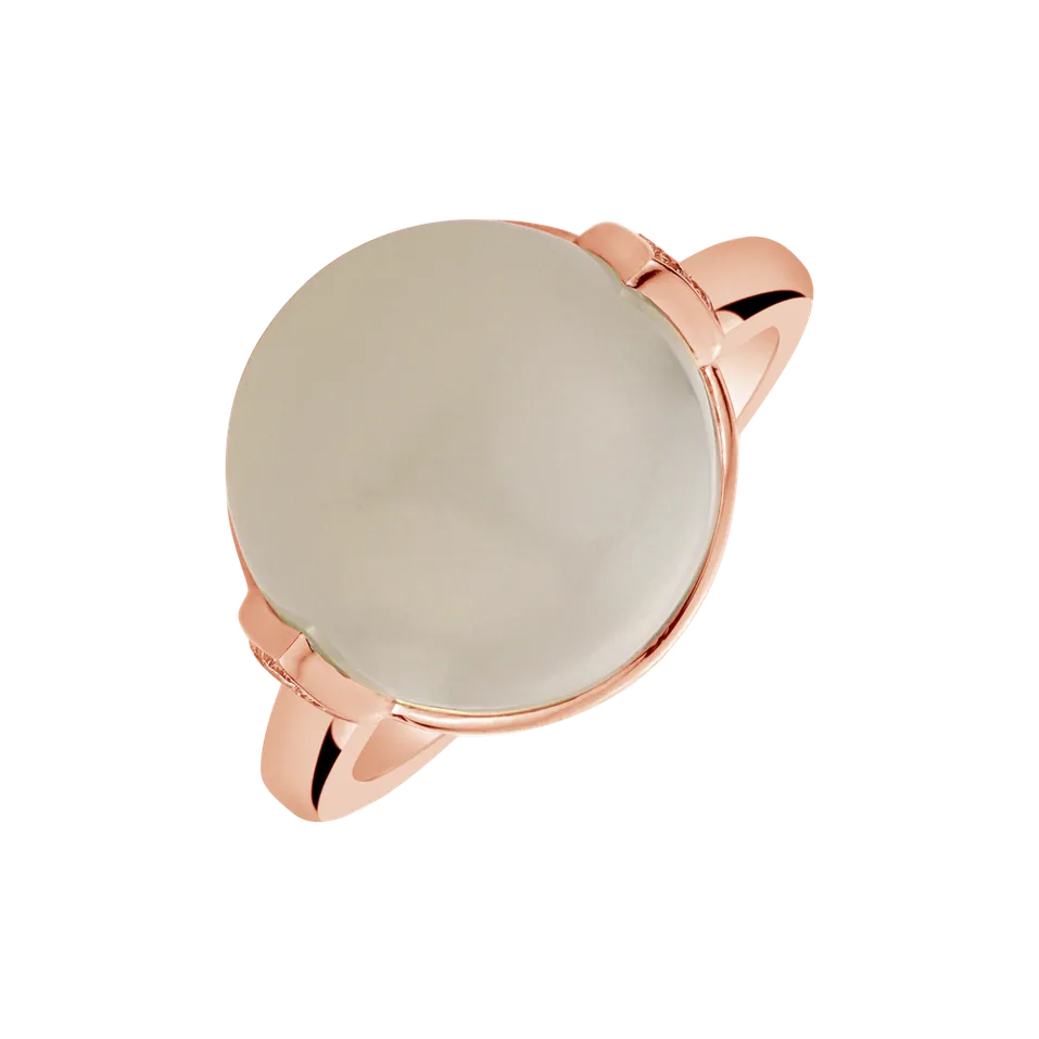 Prsten s měsíčním kamenem a diamanty Fairy Blossom