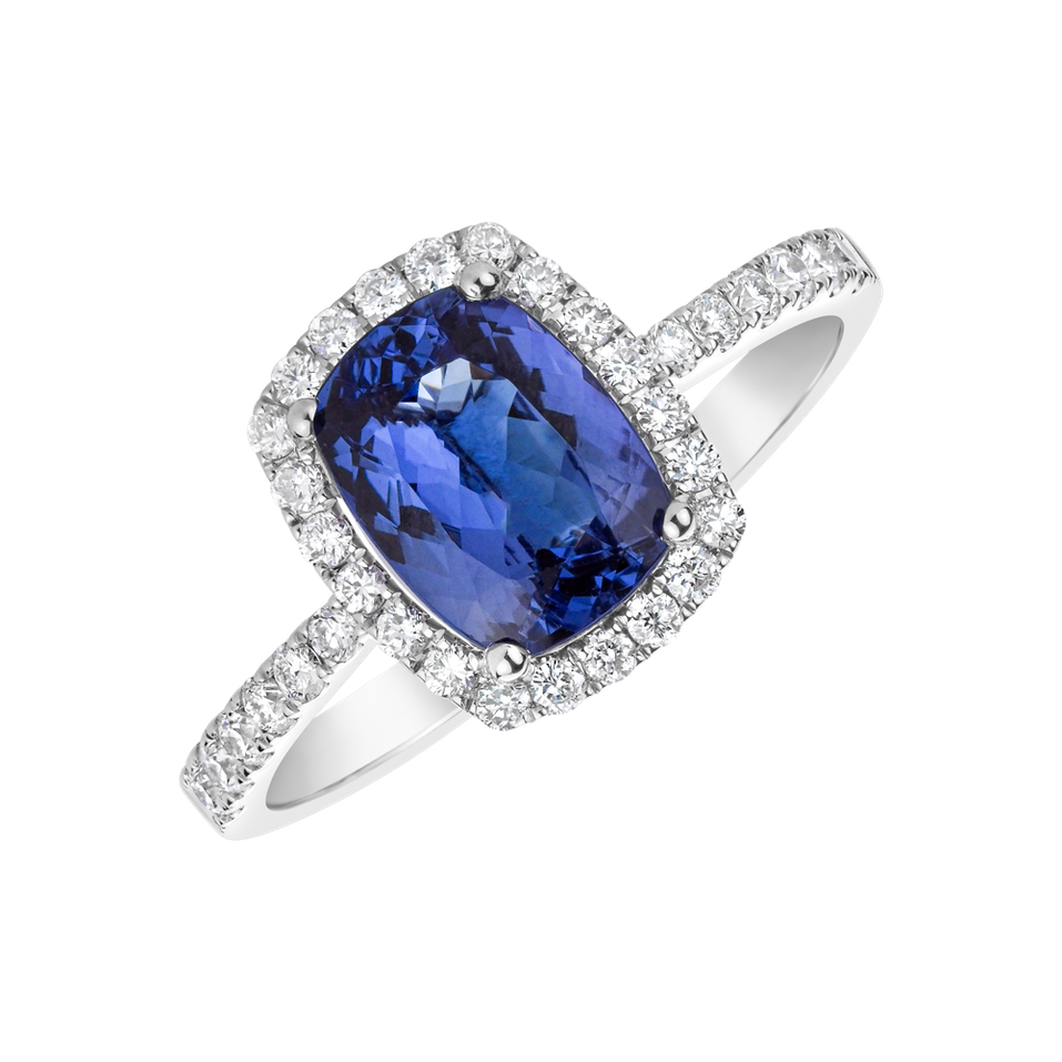 Prsten s tanzanitem a diamanty Royal Message