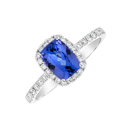 Prsten s tanzanitem a diamanty Royal Message