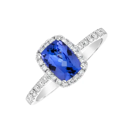 Prsten s tanzanitem a diamanty Royal Message