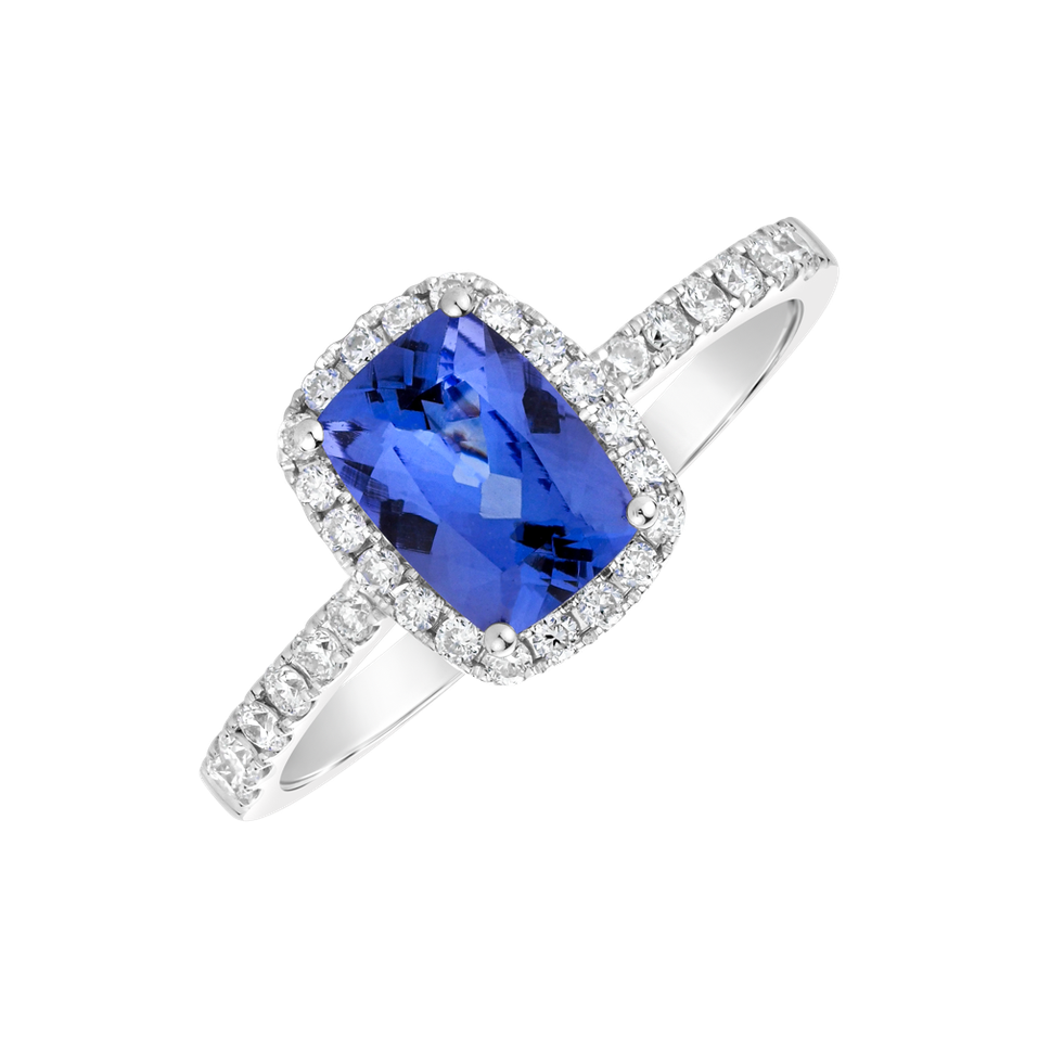 Prsten s tanzanitem a diamanty Royal Message