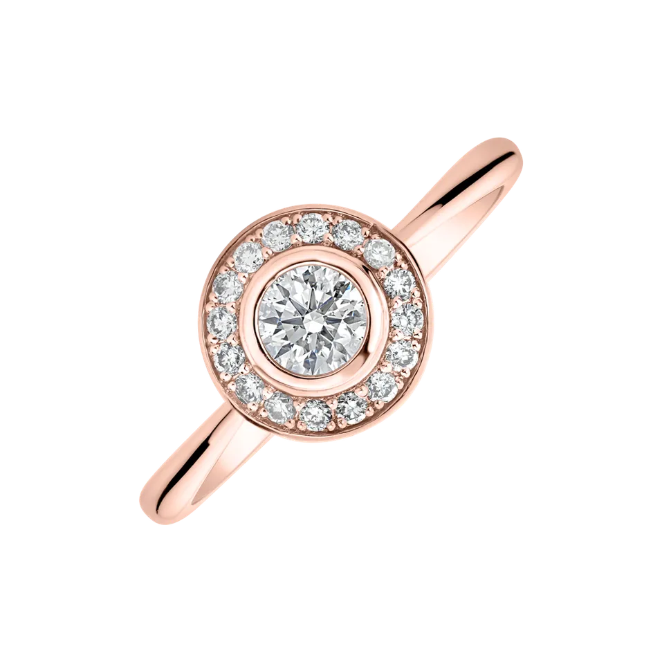 Prsten s diamanty Sun Highness