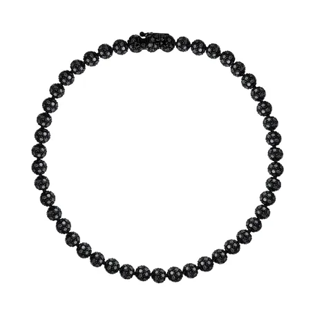 Náramek s černými diamanty Dark Temptation