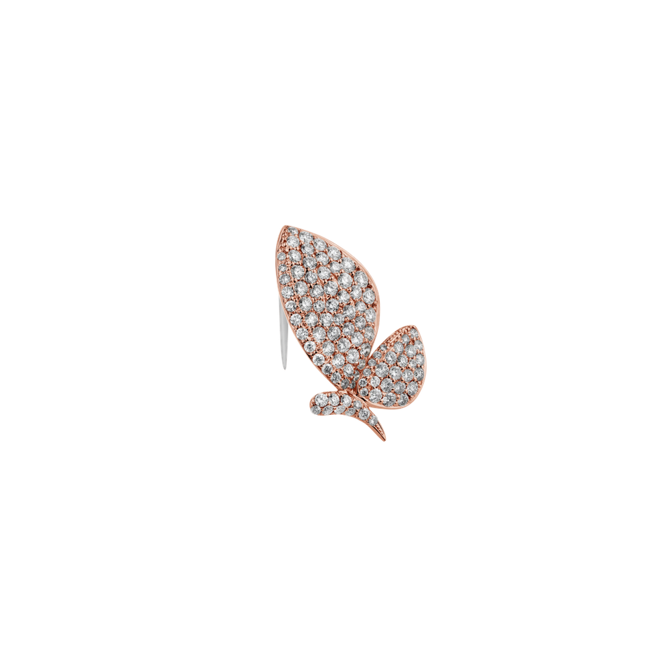 Brož s diamanty Magical Butterfly