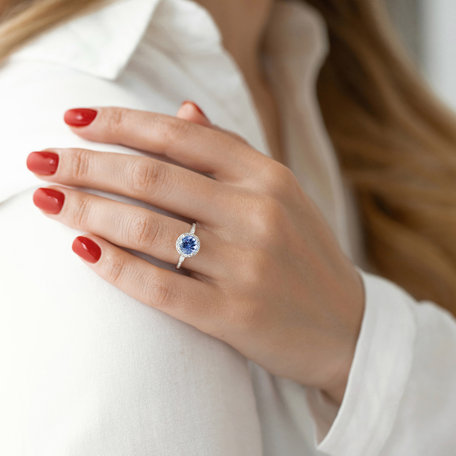Prsten s tanzanitem a diamanty Sin Signature