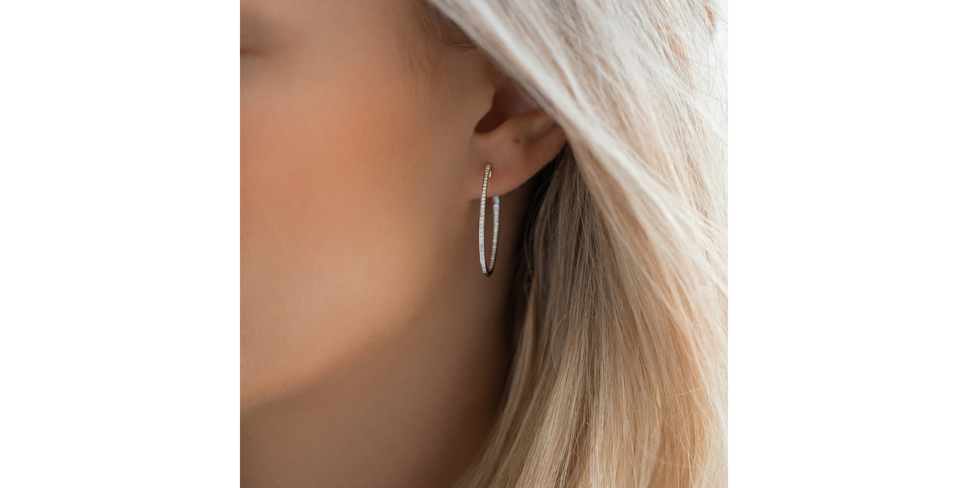 Náušnice s hnědými diamanty Eternity Gleam