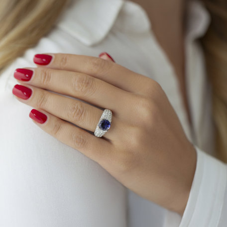 Prsten s Iolite a diamanty Glamorous Ladyship